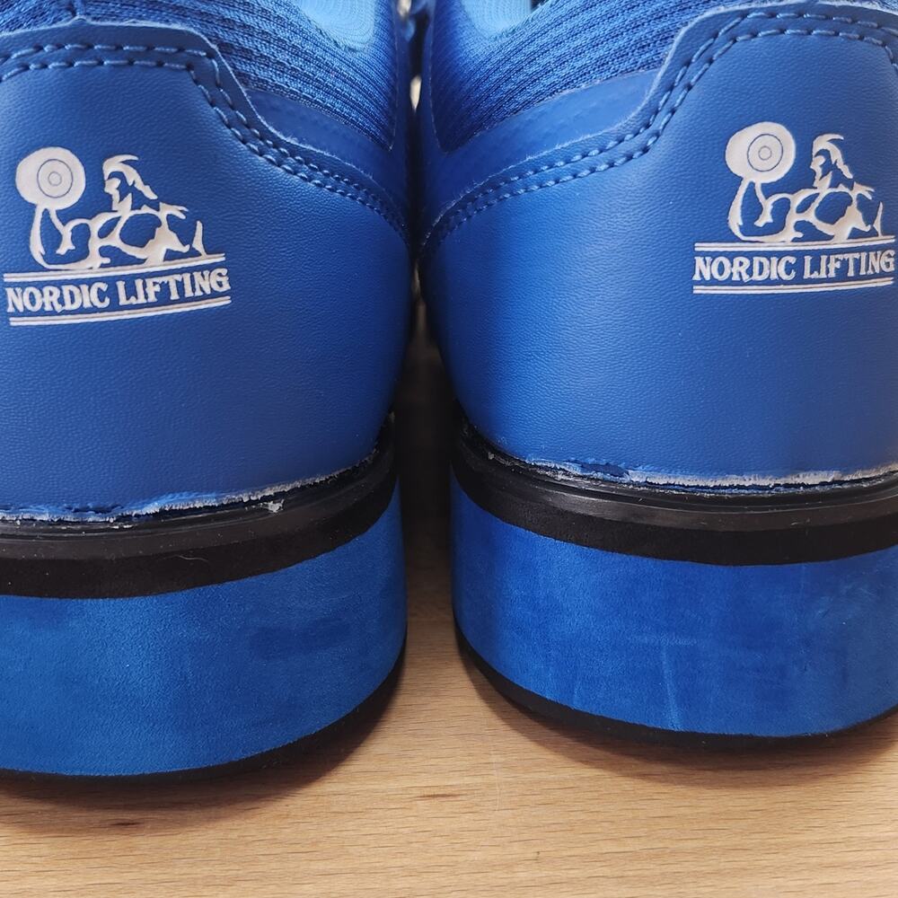 Nordic Lifting Weightlifting Shoes Men's 10 Blue Mesh Gym Sneakers - Picture 5 of 10